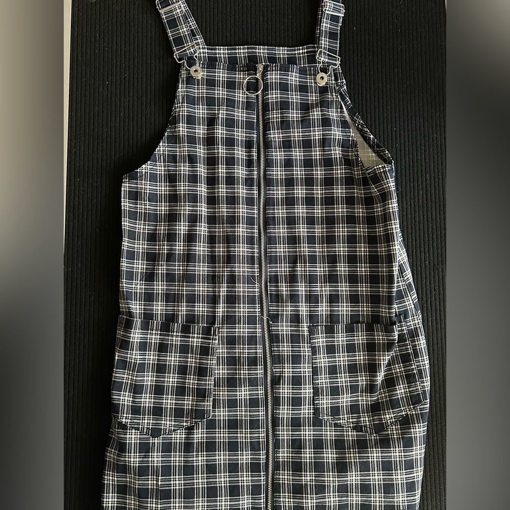 Plaid Zip-up H&M Slip Dress